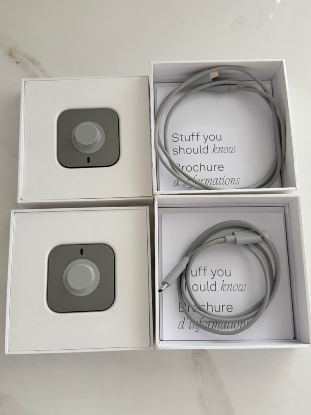 Oura Gray USB-C Charger Set with Matching Docks